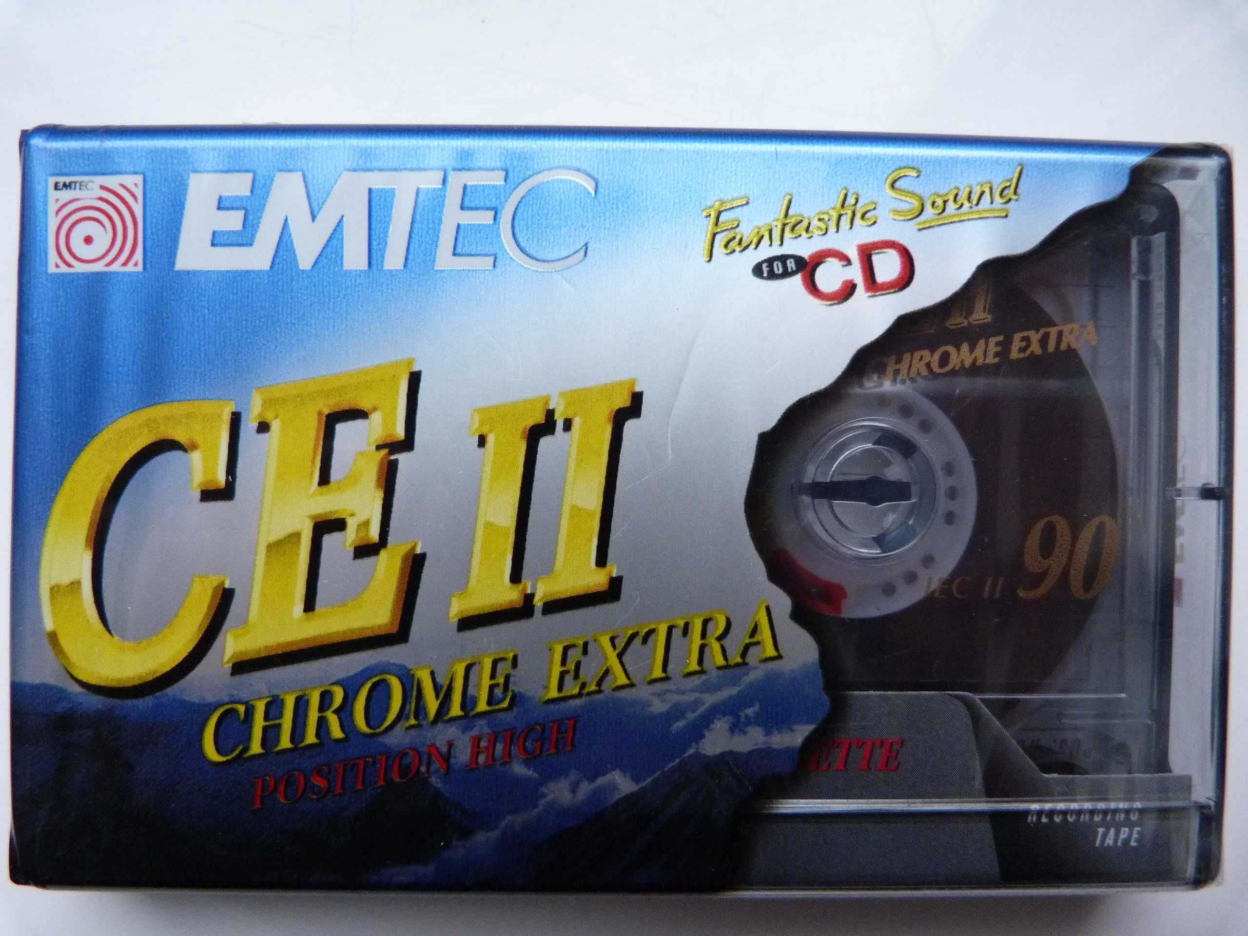 Аудио кассета EMTEC (BASF) 90 Chrome 2-типа, запечатана LG 90 TDK FE90