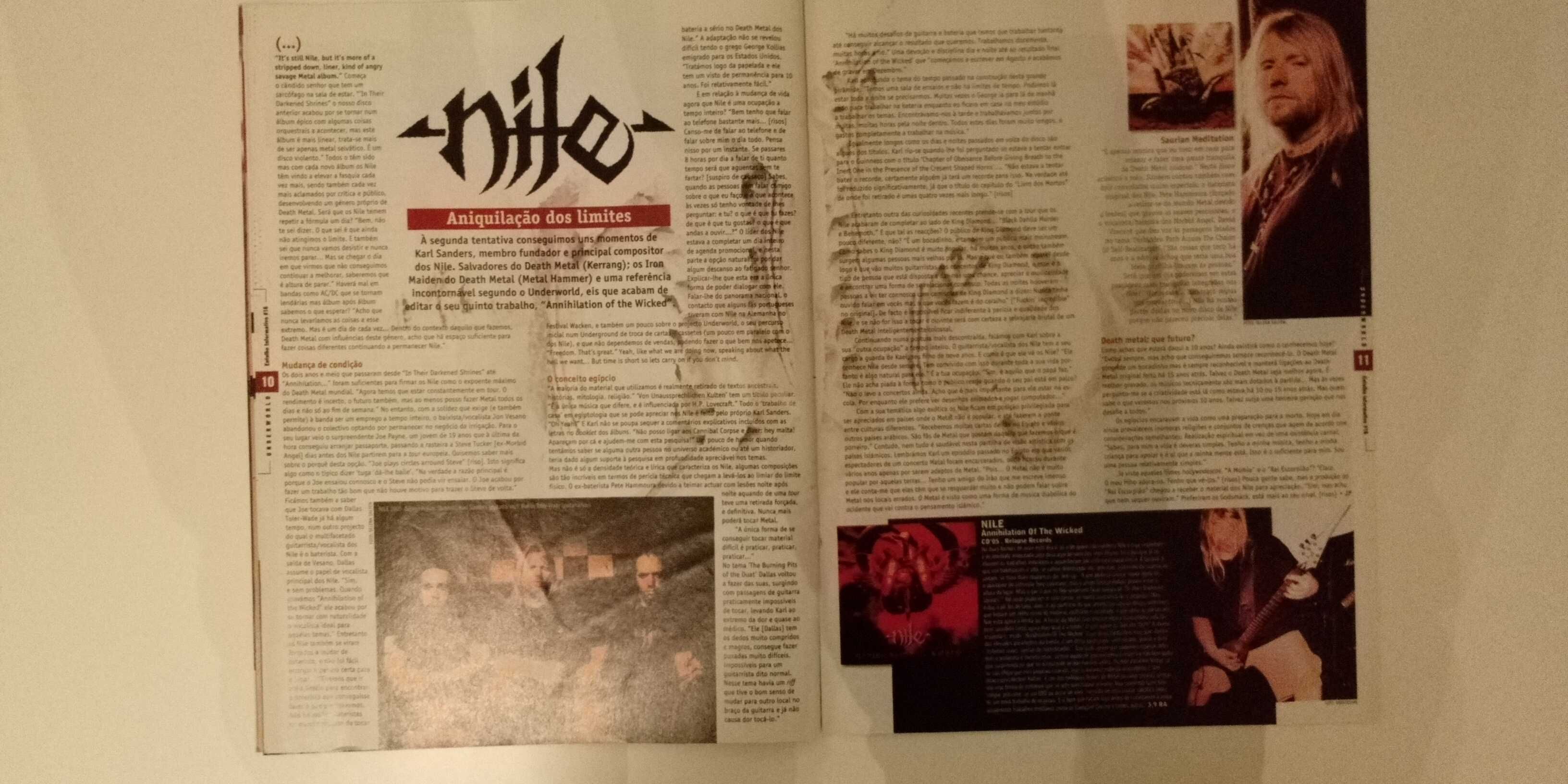 Underworld #16 #18 revistas Metal Rock Punk BD cinema arte literatura