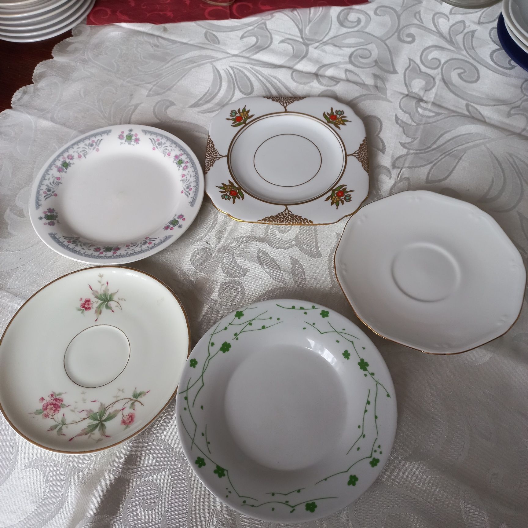 Talerzyki deserowe porcelana weroni wintage