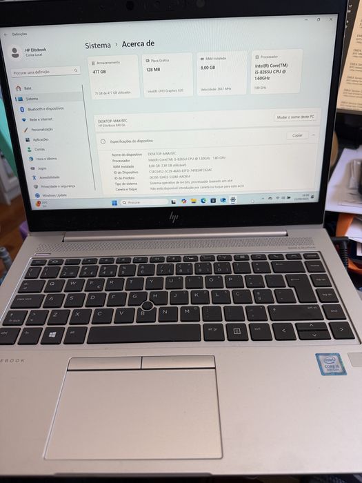 Portatil HP Elitebook 840 G6 i5