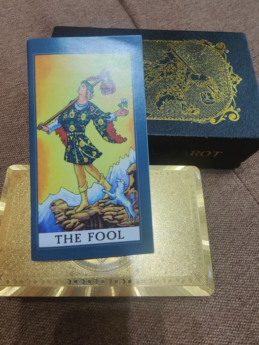 Подарункові Таро Вейта 78 карт | Золота фольга