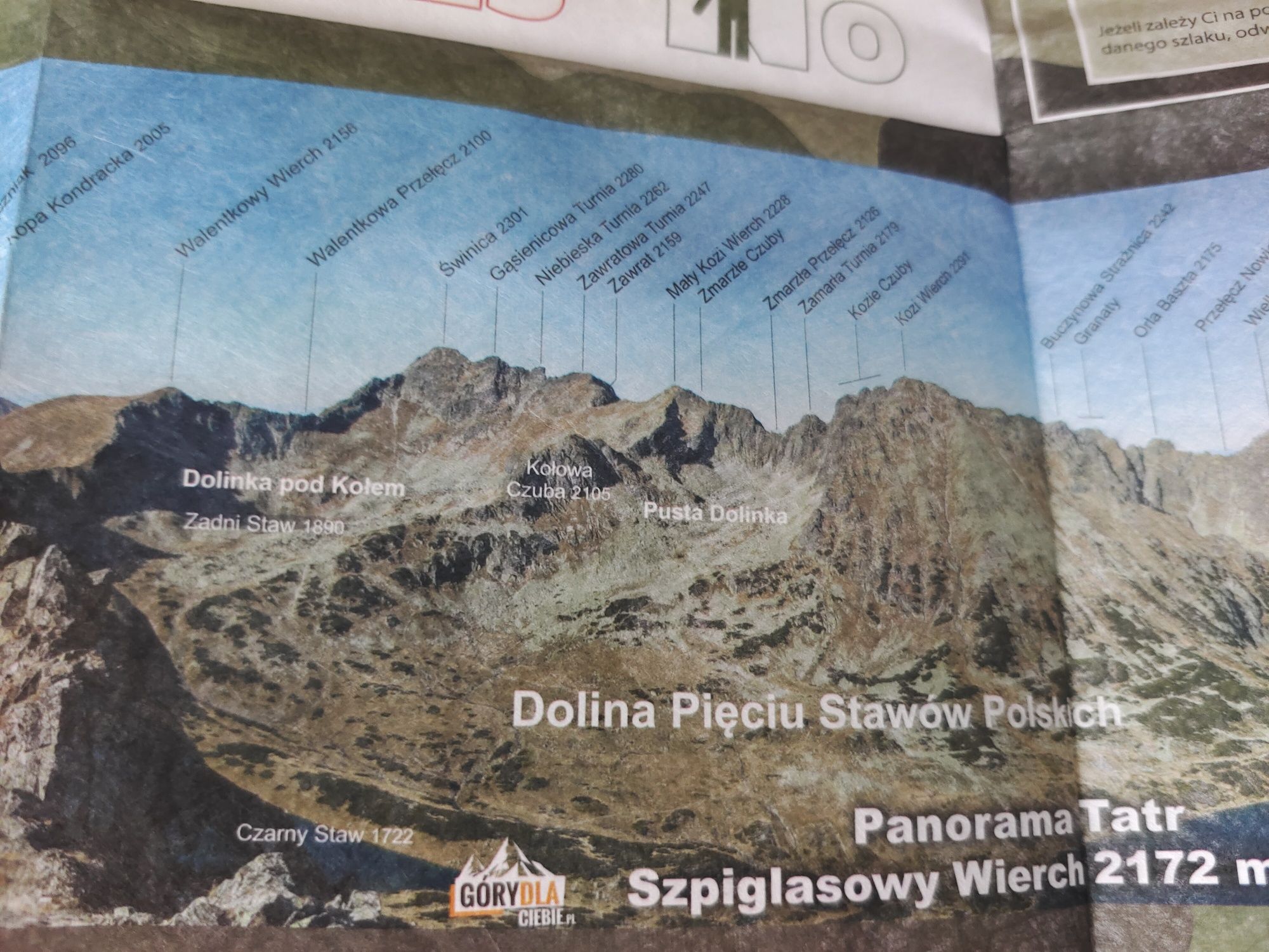 Mapa Tatry Tatr Tyvek papier syntetyczny praktycznie niezniszczalna