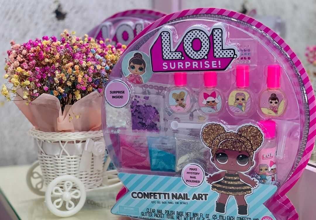 LOL лаки | Набір для створення лаків з конфеті | LOL Confetti Nail Art