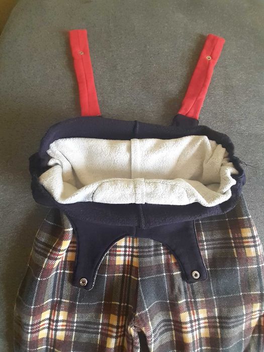 Jardineira cardada - tam. 80