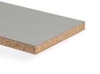 Płyta wiórowa ze stalowym wyglądem, oklejona HPL aluminium