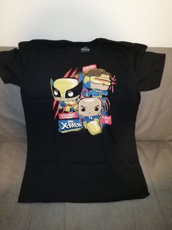 T-shirt tamanho M, funko pop, x-men marvel collector corps