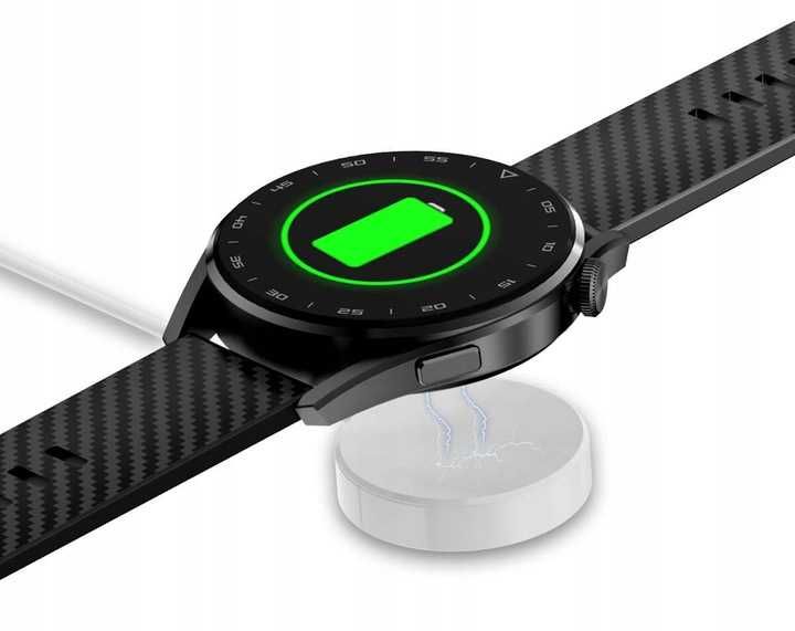 Smartwatch DT3 damski rozmowy, menu PL indukcja