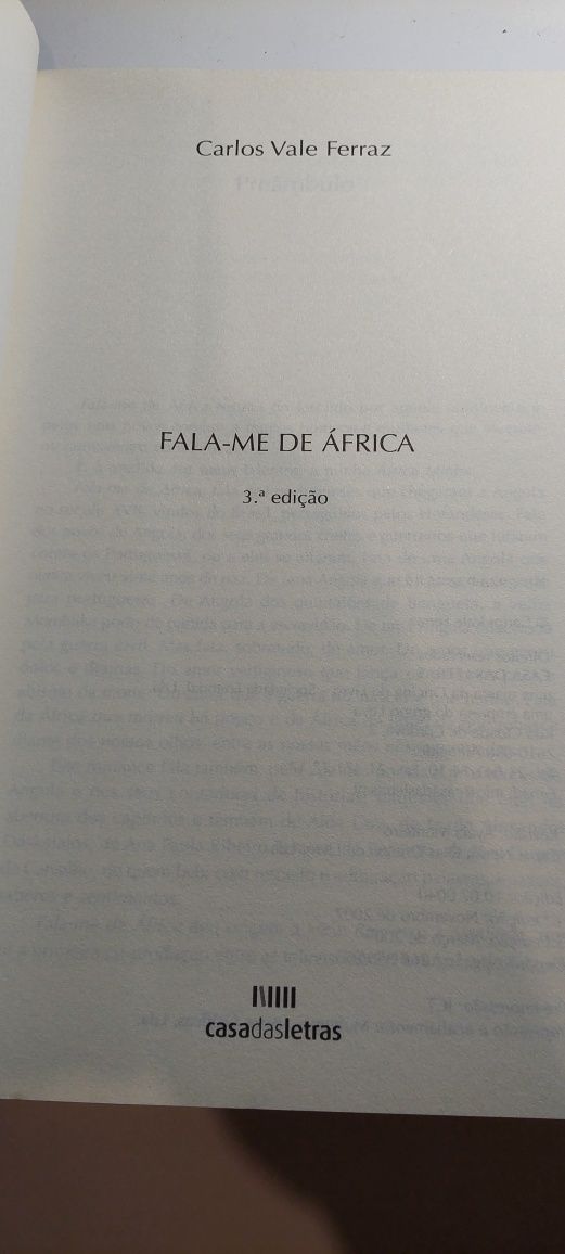 Fala-me de África - Carlos Vale Ferraz