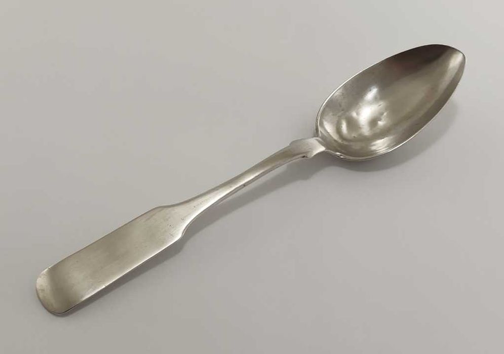 Srebrna łyżka, sygnowana z 1855 roku - Rosja próba 84