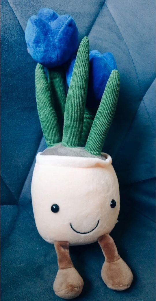 Jellycat tulipany w doniczce pluszak NOWA maskotka kawaii