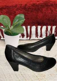 Женская обувь удобные Кожаные туфли классика размер 39 стелька 25,5 см