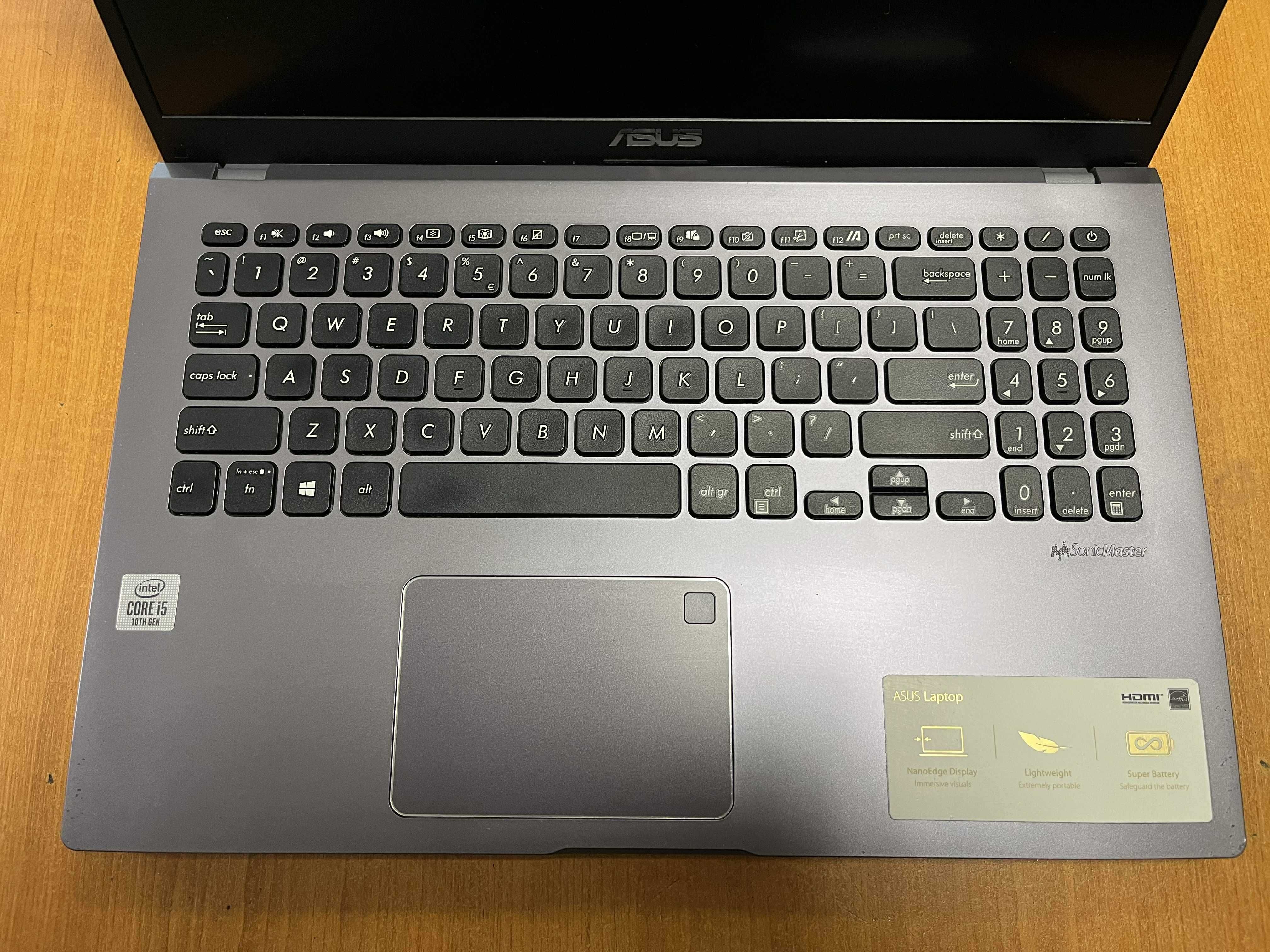 Laptop ASUS F509J i5-1035G1 / 8 GB RAM / 256 GB SSD / Windows 11