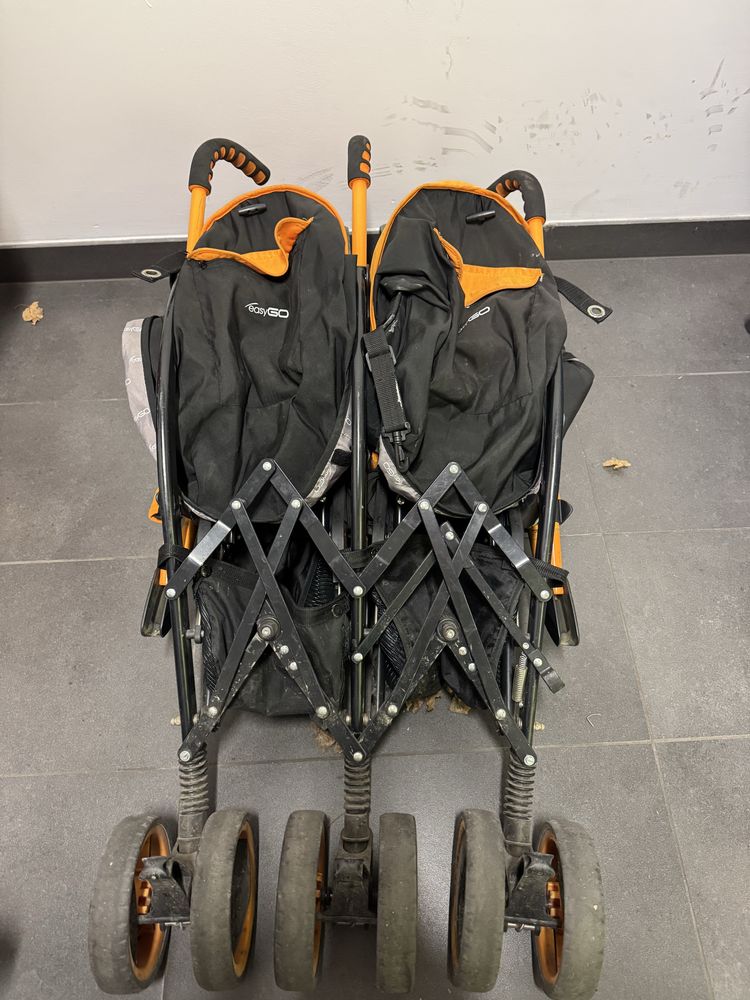 Easy Go DUO Comfort wózek podwójny bliźniaków bliźniacy