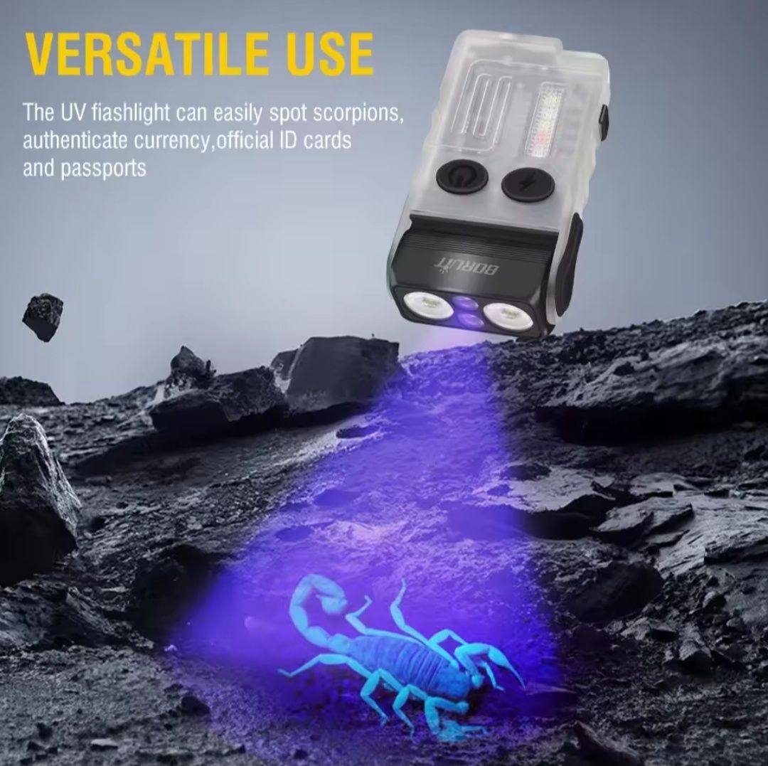 EDC ліхтарик BORUiT V20-1 UV 1шт