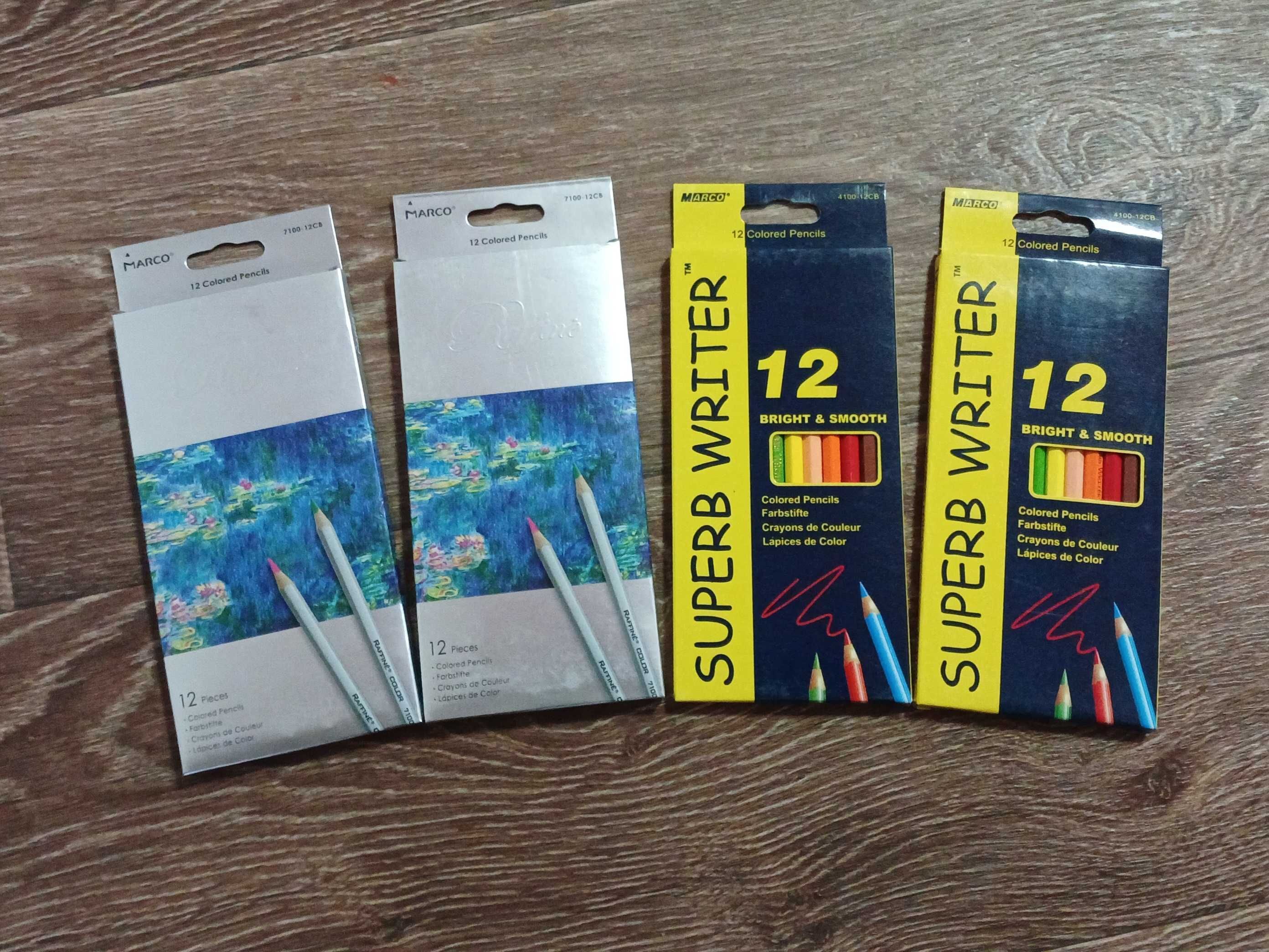 Олівці Marco  Softy Color Pencils Карандаши Marco Superb Writer 12 шт