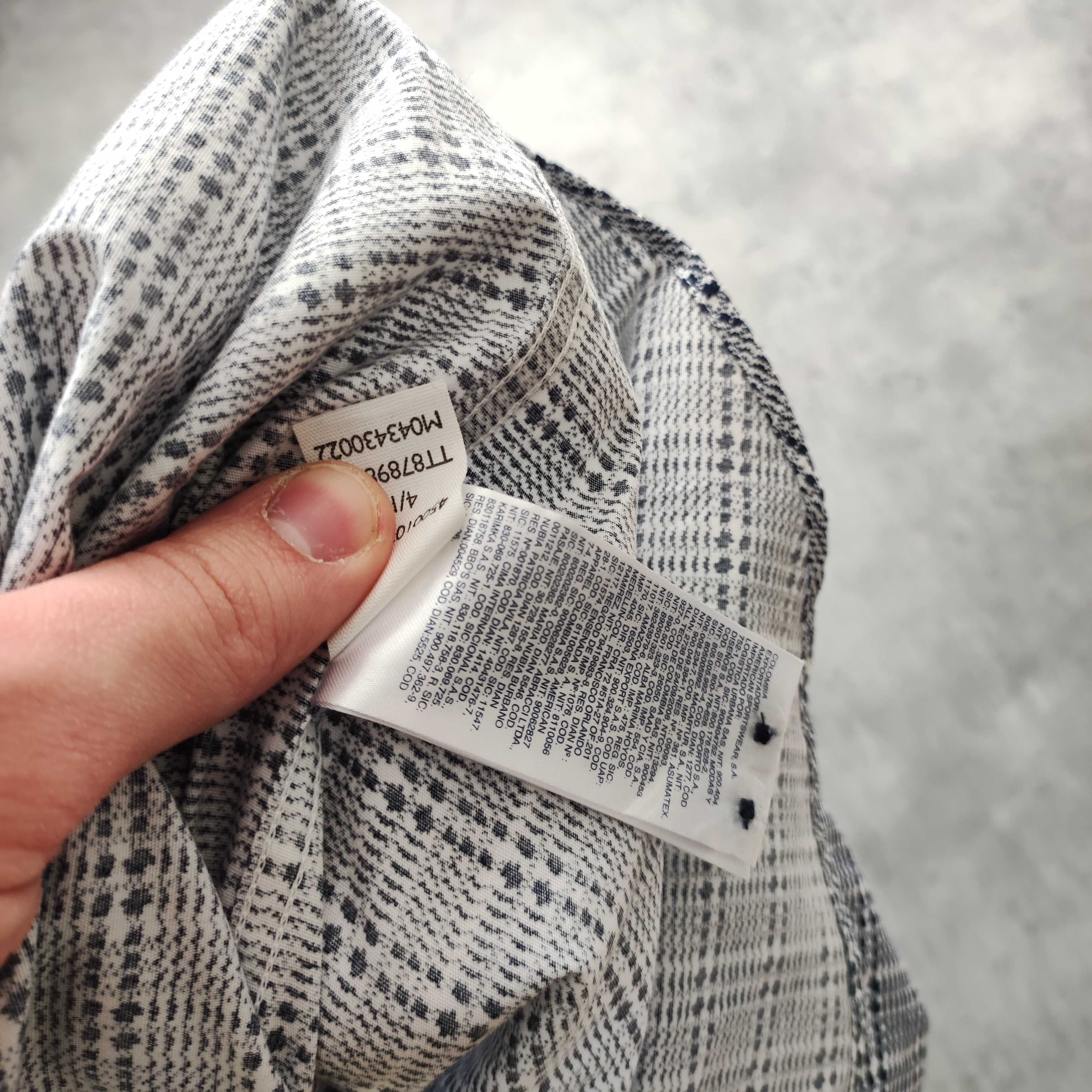 MĘSKA Elegancka PREMIUM Koszula Drobna Kratka Tommy Hilfiger Bawełna
