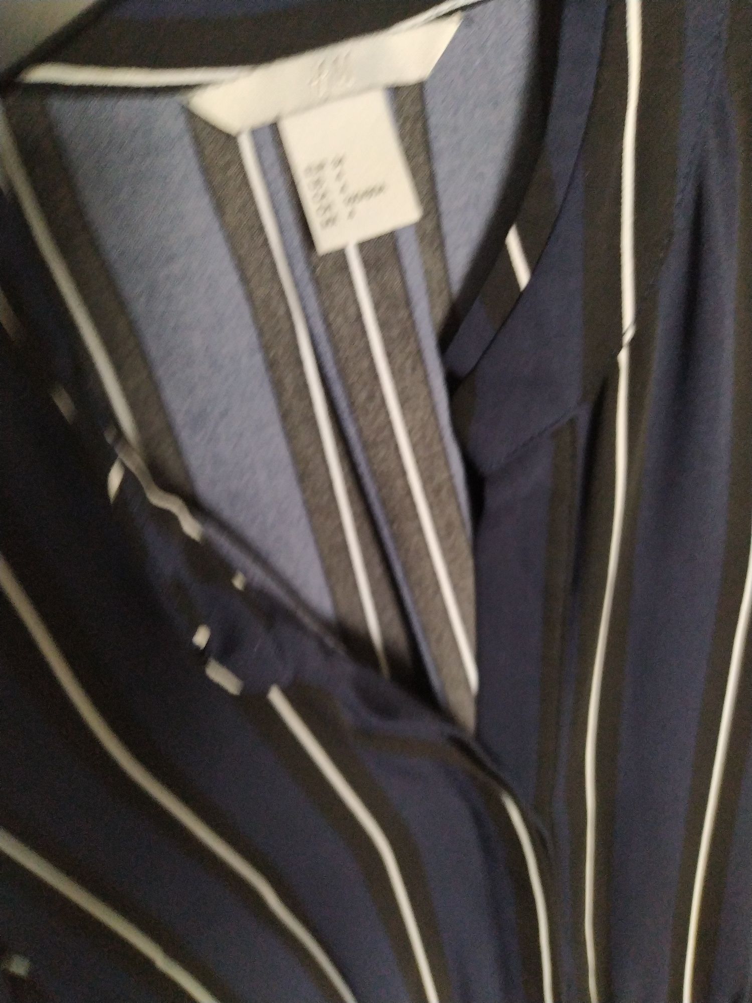 Sukienka midi h&m w paski r. 34