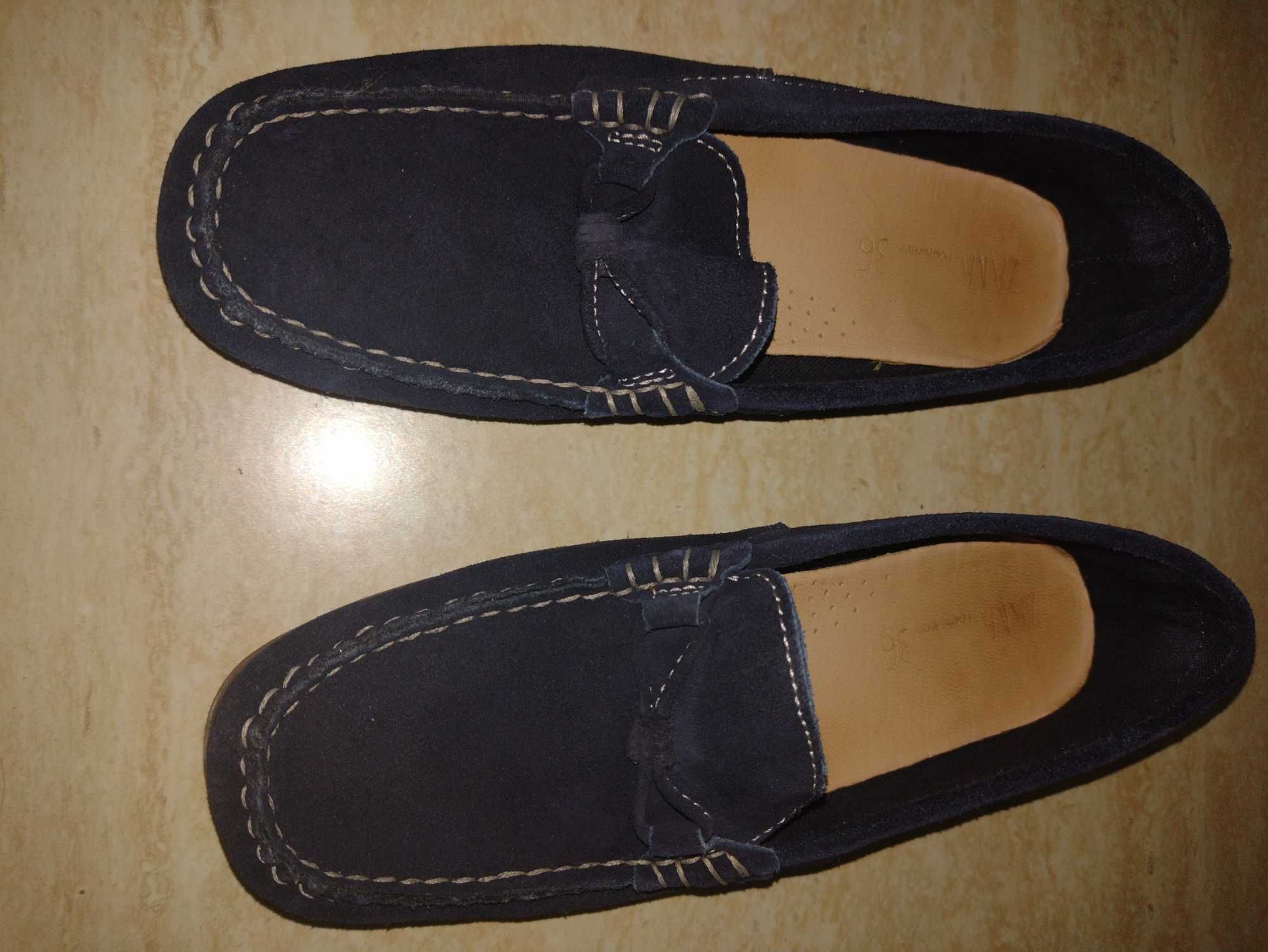 Buty mokasyny ZARA róż. 36