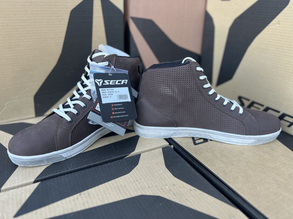 Buty SECA KENT trampki niskie motocyklowe 47 NOWE