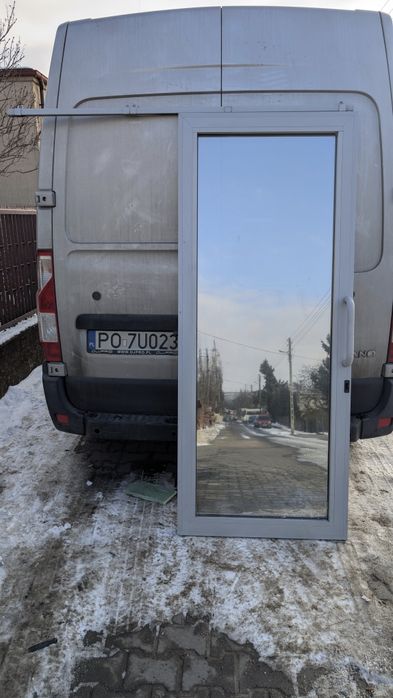 KR HAUS drzwi przesuwne 163x207 używane okna drzwi POZNAŃ