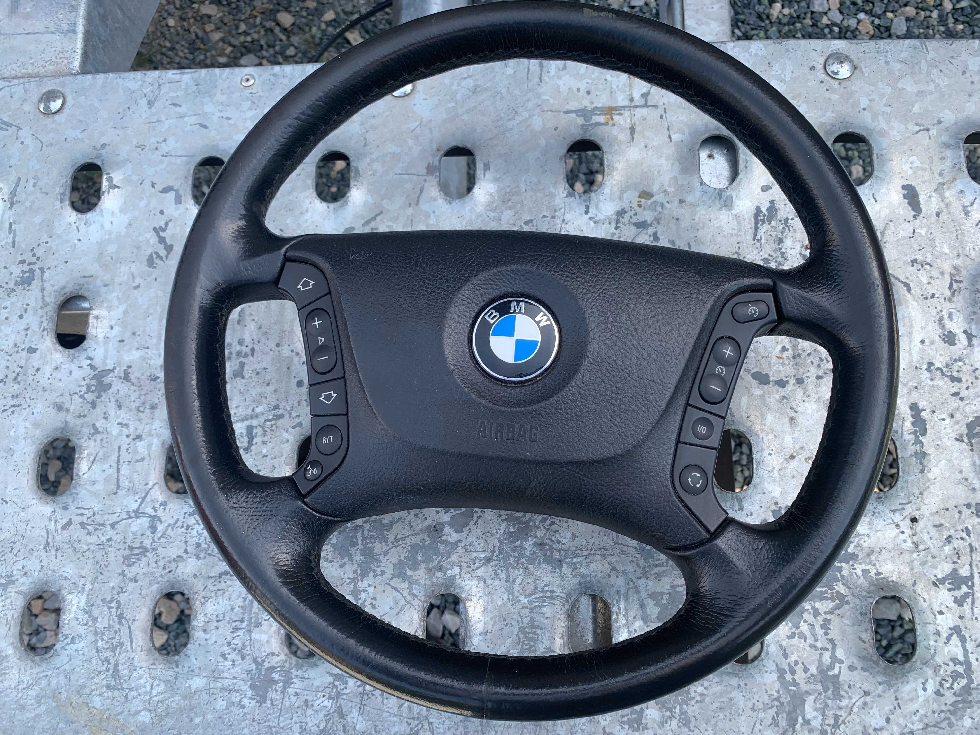 Bmw 5 e39 lift kierownica multifunkcja kompletna skóra