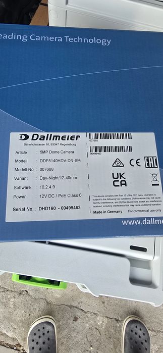 Kamera zewnętrzna wewnetrzna Dallmeier - DDF5140HDV-DN-SM