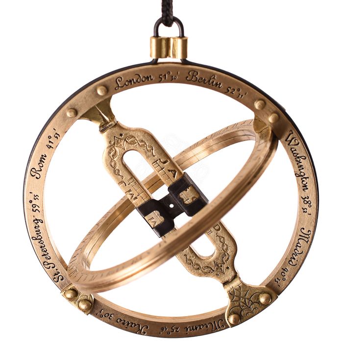 Zawieszka do zegara słonecznego z mosiądzu