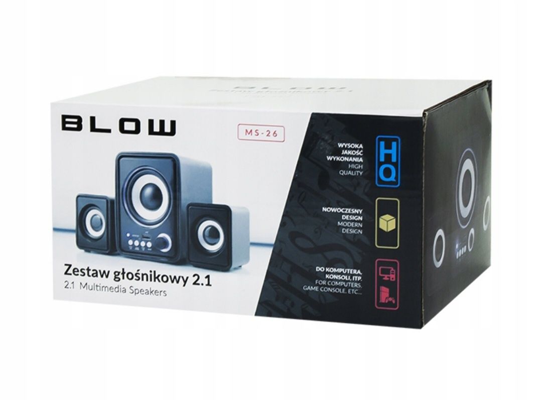 Zestaw głośników 2.1 Blow MS-26 11 W czarny