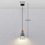 Lampa wisząca Lindby – nowa, industrialna, beton + drewno