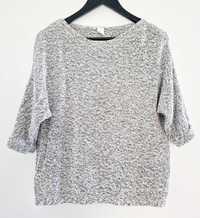 H&m sweterek oversize z rękawem 3/4 S-M