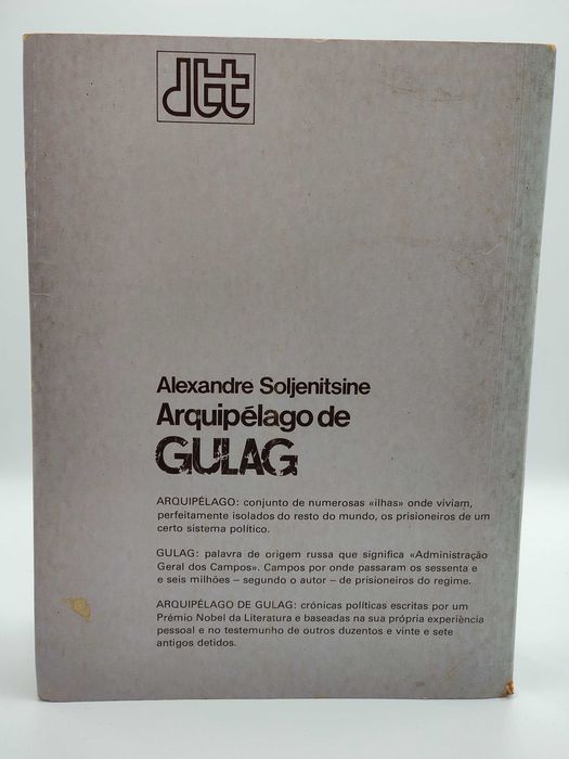 Livro Ref:PAR1 - Arquipélago de Gulag - Alexandre Soljenitsine