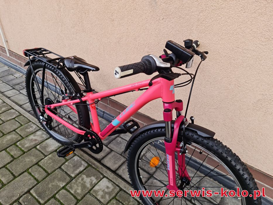 Rower dziecięcy dziewczęcy CUBE koła 24 SHIMANO ALTUS aluminium WYSYŁK