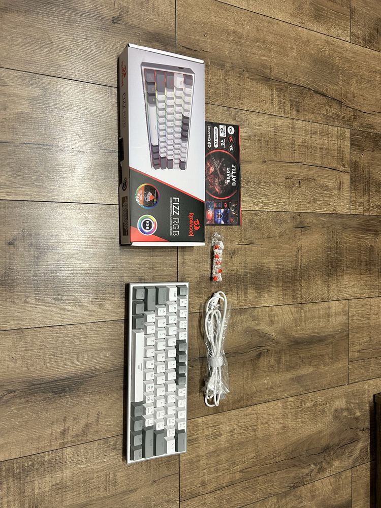 Klawiatura REDRAGON K617 Fizz RGB Biała