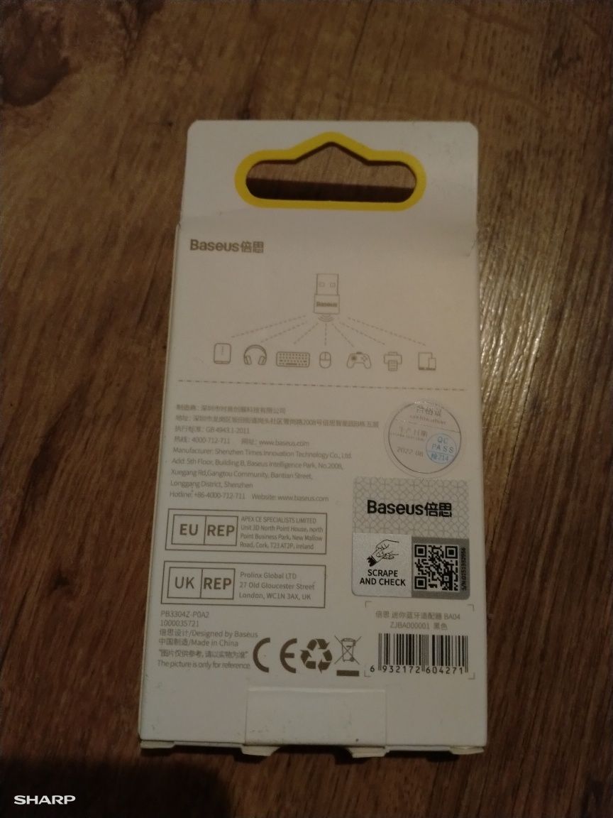 Блютуз адаптер  Baseus Bluetooth 5.1 USB Adapter BA04