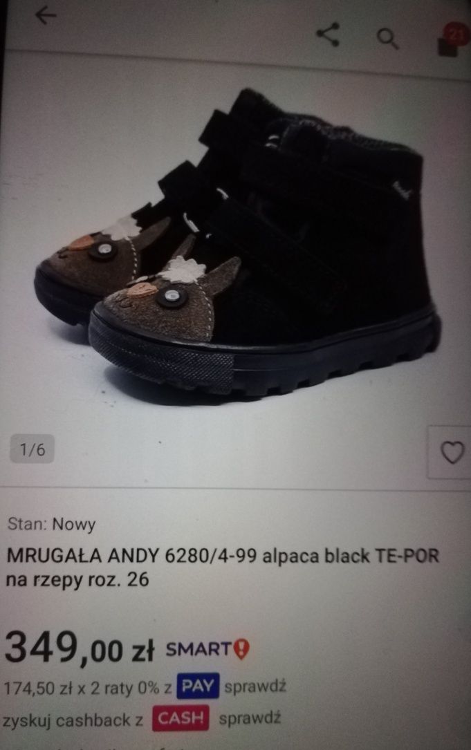 Mrugała te por alpaka czarne 26 wodoodporne, ocieplane