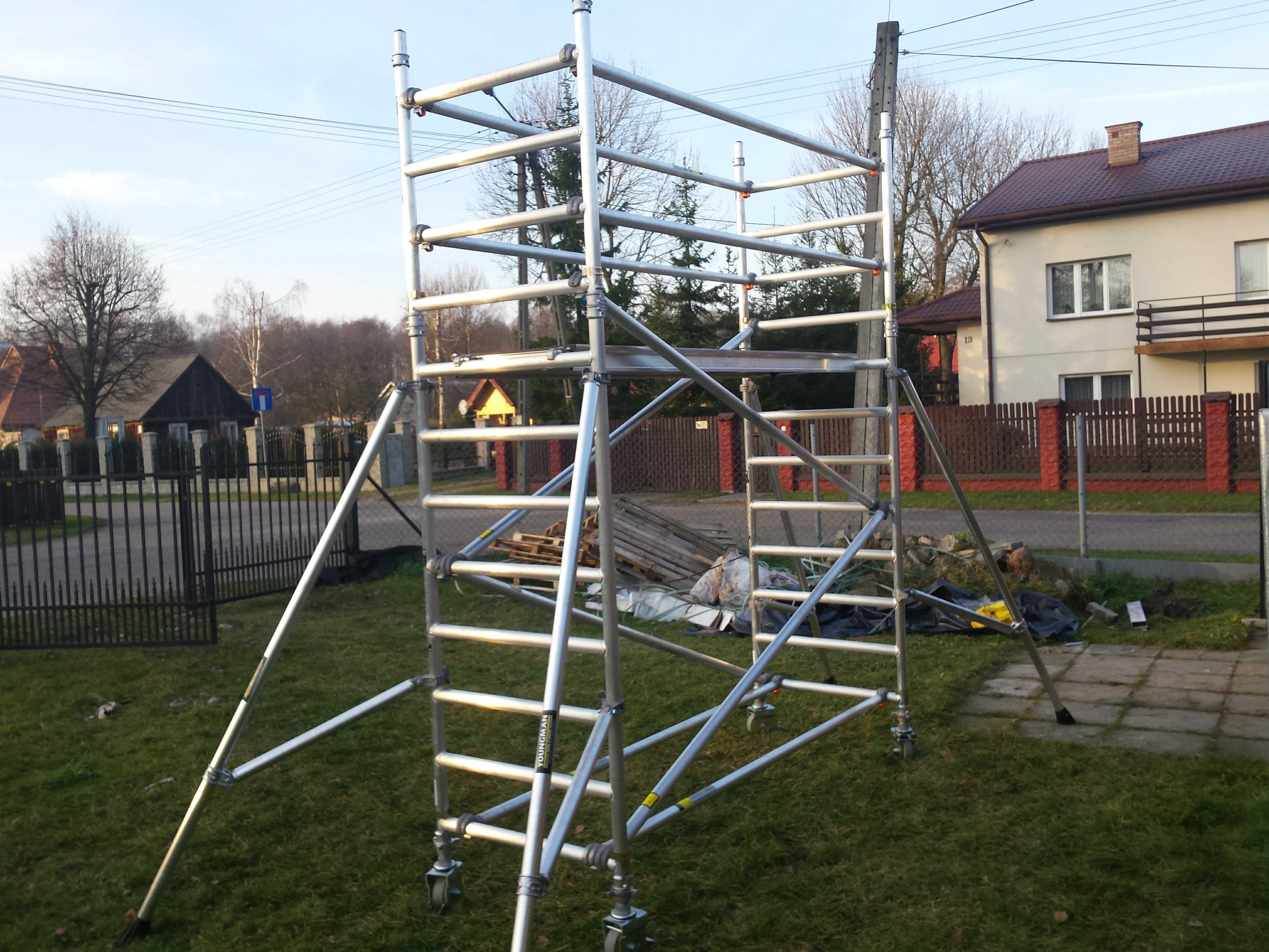Rusztowania aluminiowe przejezdne wynajem od 7 ZL ZA METR