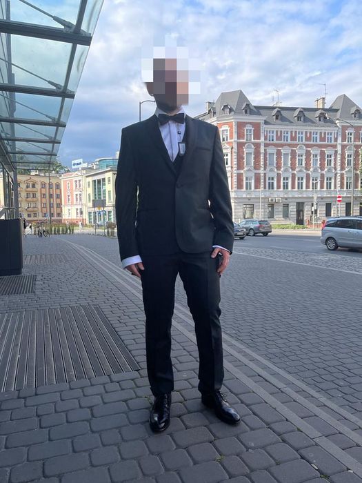 Zielony żakardowy garnitur ślubny Giacomo Conti