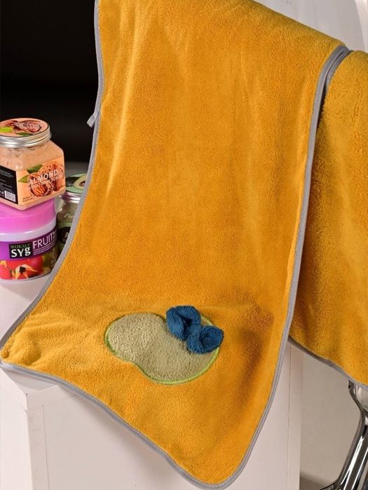 Набір рушників, жовтого кольору