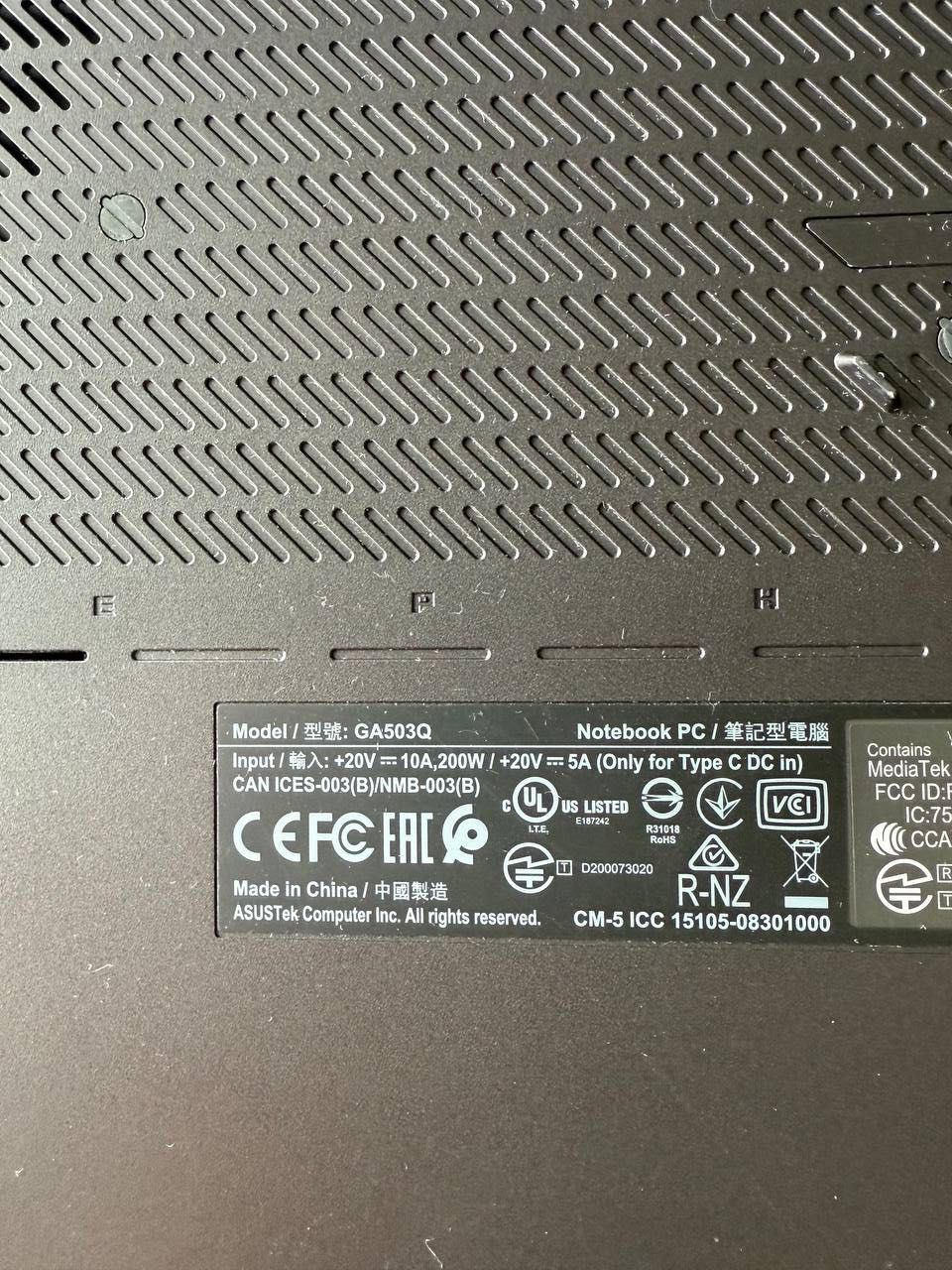 Asus ROG Zephyrus GA503Q - Ryzen 9, 1 TB, Nvidia RTX 3070