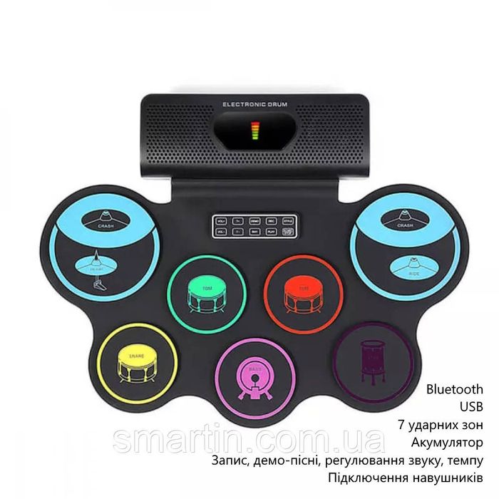 Дитяча ударна установка UKC Electronic Drum RD90-C