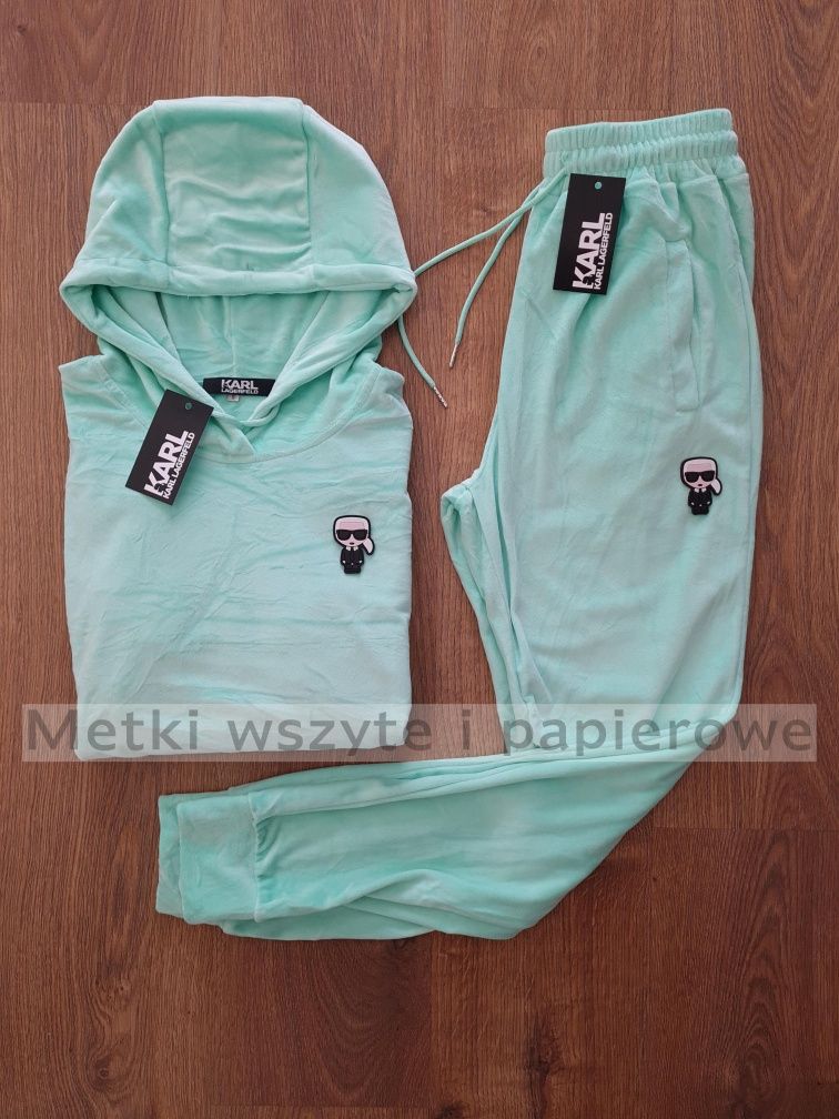 KARL LAGERFELD dres damskie welur s-xl nowy