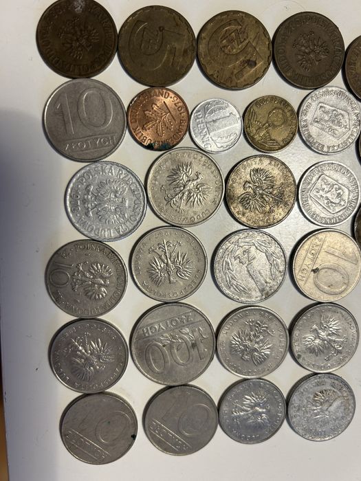 Zestaw starych monet kolekcjonerskie