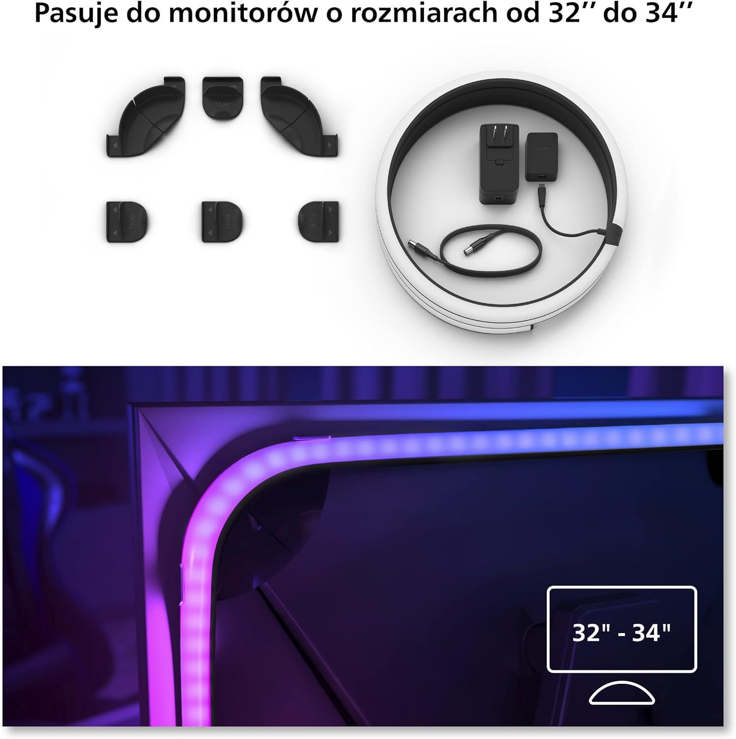 Philips Hue Play Gradient Taśma Led do monitora 32