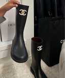Kalosze Chanel czarne