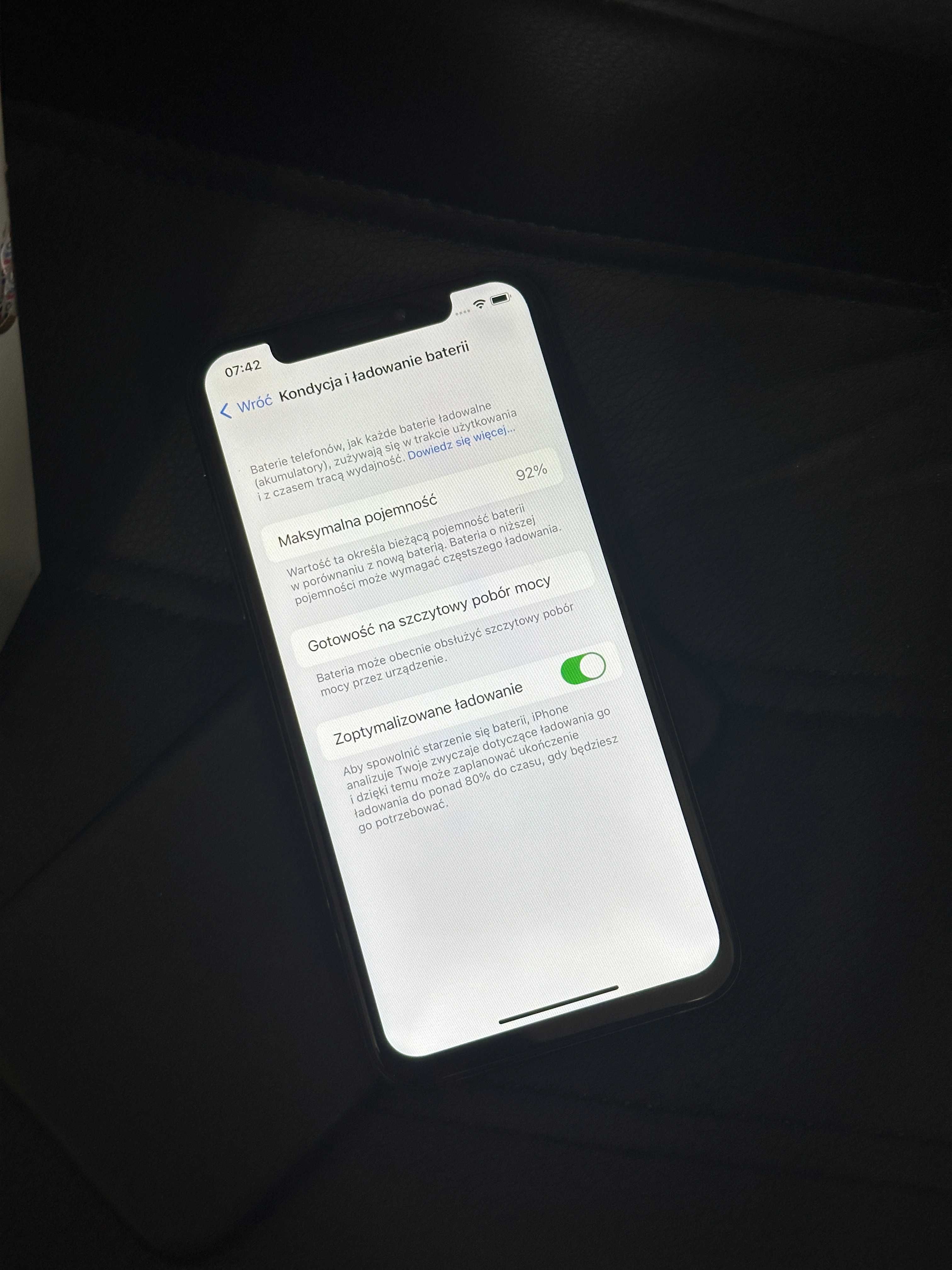 Telefon iPhone X 64GB - kondycja 92% - Ascom ul Klasztorna