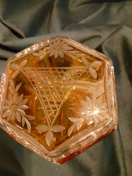 Art deco huta Julia zestaw toaletowy