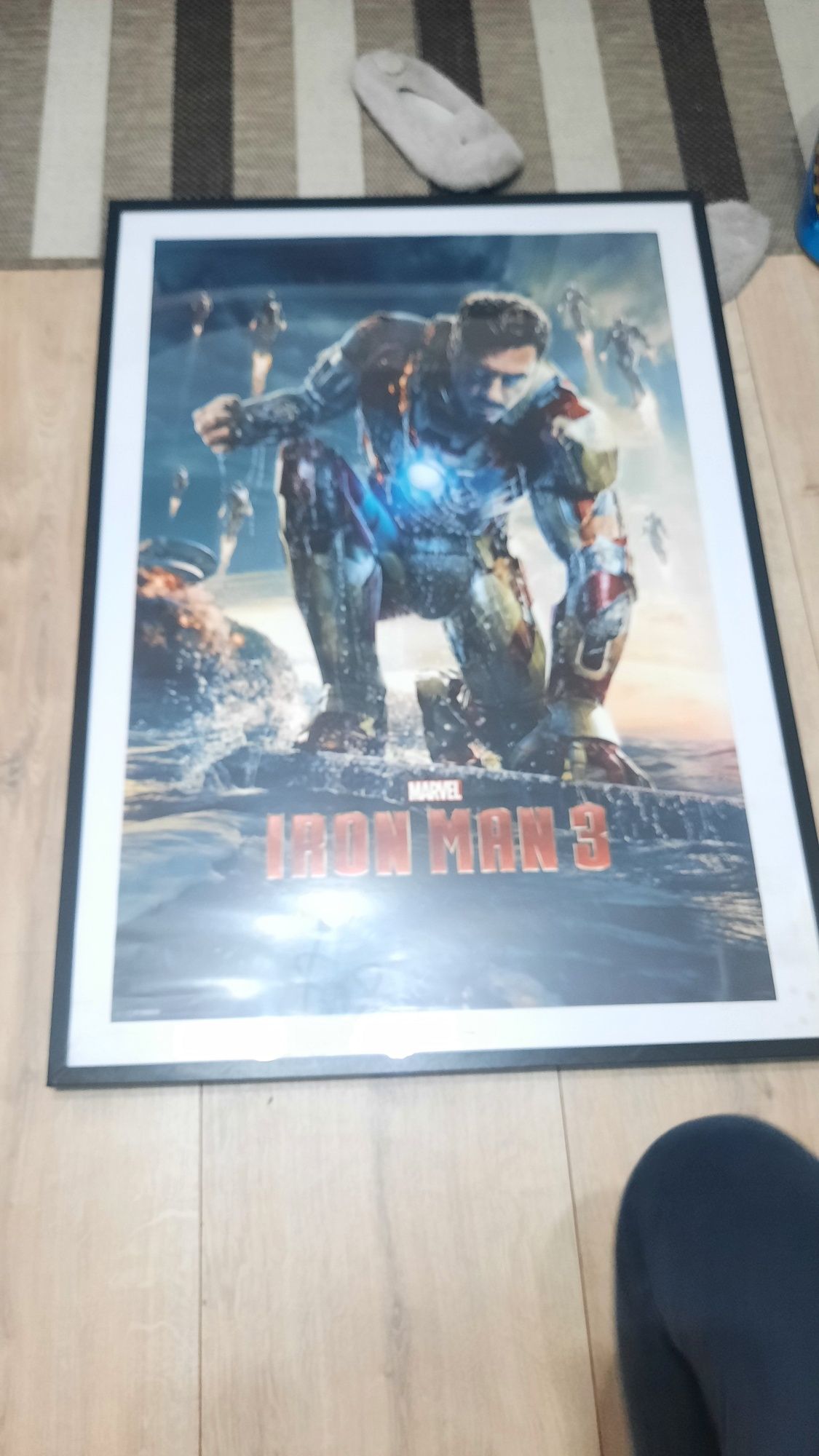Duży oryginalny plakat marvel iron man w ramie