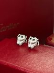 Золотые Серьги в стиле Cartier Panthère с бриллиантами 0.61ct