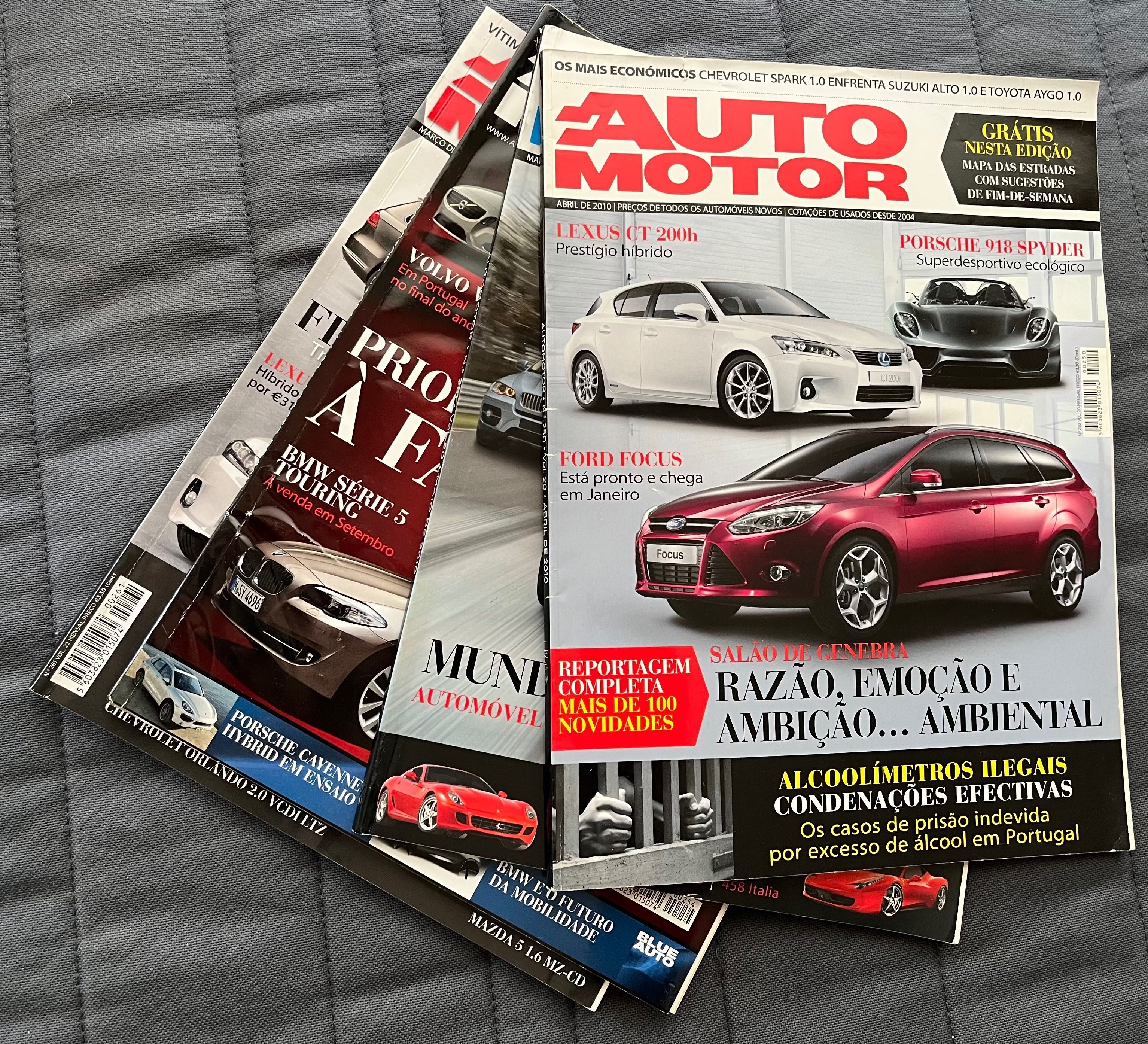 Lote de revistas Automotor em bom estado