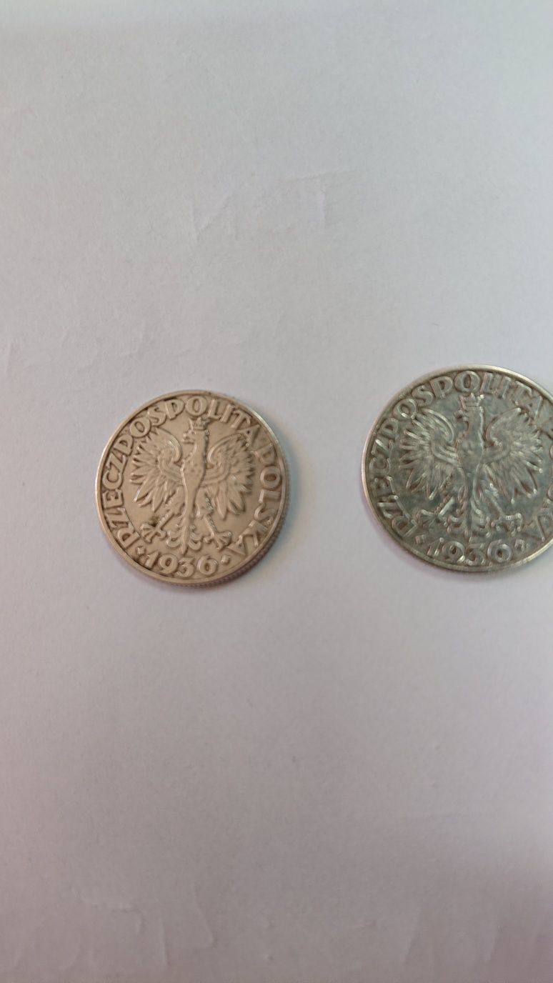 Moneta 2 zł żaglowiec. Rok 1936